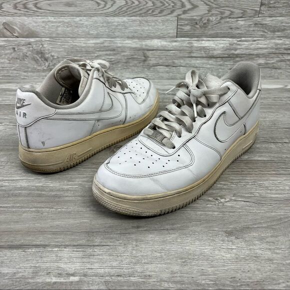 Nike Other - Nike Air Force 1 Size 11.5 Men’s White Low Top Sneakers All White